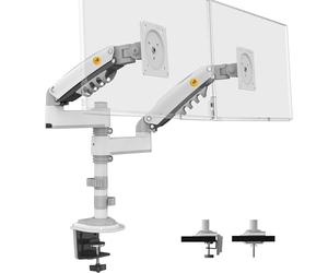 NB North Bayou Support Ecran PC pour 17-34 Pouces, Bras de Moniteur Max 9 KG | VESA 75/100 mm H180 (Blanc)
