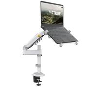 NB North Bayou Support Ordinateur Portable 10-17'', Support Ecran PC 17-30 Pouces, Charge Maximale de 9kg VESA 75/100 mm Laptop Stand H100-FP (Blanc)