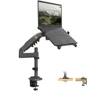 NB North Bayou Support Ordinateur Portable 13-17 Pouces, Support Ecran PC 17-32 Pouces, Laptop Stand Charge Maximale de 9 kg VESA 75/100 mm H100-FP (Noir)