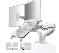 NB North Bayou Support pour Ordinateur Portable avec Plateau réglable pour Ordinateur Portable de 10 à 17", Bras à Mouvement Complet avec Plaque VESA pour écran de 17 à 30", Montage par œillet de