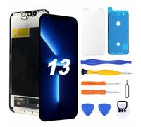 NB+ OLED Screen for iPhone 13 Screen Replacement [Soft OLED, Not Hard LCD], 3D Touch Display Full HD Digitizer Assembly with Repair Tools Kit, Waterproof Adhesive, Screen Protector