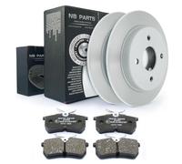 NB PARTS Disques de frein arrière 253 mm entièrement compatibles avec Ford Focus I Fiesta V ST150 VI