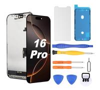 NB+ Replacement Screen for iPhone 16 Pro LCD Retina Full HD Display Digitizer with Fully Repair Tool Kits, Screen Protector, Waterproof Tape