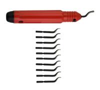 NB1100 Poignée d'ébavurage avec 10 lames rotatives BK3010 - Ébavurage manuel en acier rapide pour métal, laiton, aluminium, cuivre, PVC, pièces automobiles