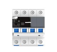 NB6-63 DZ30 DZ40 EPN DPN TPN 1P 2P 3P 4P AC 230/400V ROCB Circuit Breaker DIN Rail Mounting Miniature Air Switch, Pièces(4P,63A)