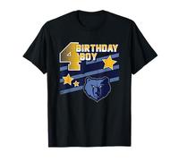 NBA Birthday Memphis Grizzlies Logo 4ème Anniversaire garçon T-Shirt