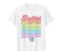 NBA Dallas Mavericks Pride Stack Couleurs Pastel Arc-en-Ciel T-Shirt