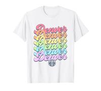 NBA Denver Nuggets Rainbow Pride Stack Couleurs Pastel T-Shirt
