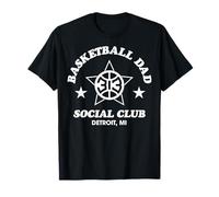 NBA Detroit Pistons Basketball Dad Social Club Detroit MI T-Shirt