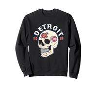 NBA Detroit Pistons Halloween Floral Skull Sweatshirt