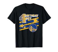 NBA Golden State Warriors 4th Birthday Boy Stars T-Shirt