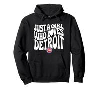 NBA Juste Une Fille Qui Aime Le Logo Detroit Wavy Pistons Sweat à Capuche