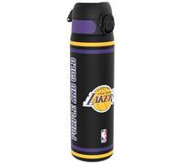 NBA Los Angeles Lakers Gourde, 500ml, Anti-Fuite, Facile à Ouvrir, Verrouillage Sécurisé, Lavable en Lave-vaisselle, Sans BPA, Poignée de Transport, S'adapte aux Porte-gobelets, Facile à Nettoyer