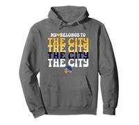 NBA My Heart Belongs to The City Warriors Logo Stack Sweat à Capuche