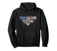 NBA New Orleans Pelicans Peinture Effet Vieilli Motif Drapeau américain Sweat à Capuche