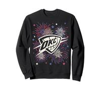 NBA Oklahoma City Thunder 4th of July Team Logo & Fireworks Sweatshirt