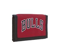 NBA Portefeuille Officiel NBA, avec Fermeture à glissière, Poche intérieure pour pièces et Petits Objets avec Fermeture éclair, idéal pour Ranger Vos Billets et Cartes, 13 x 9 x 1,5 cm, Rouge, 13L x