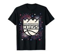 NBA Sacramento Kings 4th of July Team Logo and Fireworks T-Shirt