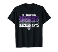 NBA Sacramento Kings Mon cœur Appartient à Sacramento Stack T-Shirt