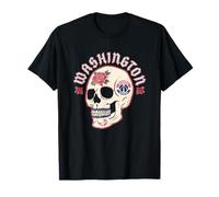 NBA Washington Wizards Halloween Skull with Flowers T-Shirt