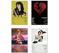 NBAAVBJV Conan Gray Lot de 4 affiches en édition limitée sans cadre 20 x 30 cm - Décoration murale pour salon, chambre à coucher