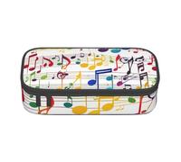 NBAGHPQ Grande trousse de rangement colorée avec impression de notes de musique pour adolescents, étudiants, adultes