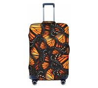 NBAGHPQ Heaps of Orange Monarch Papillons Housse de protection élastique lavable anti-rayures pour valise, blanc, M