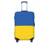 NBAGHPQ Housse de protection élastique double face avec drapeau de l'Ukraine pour valise, Noir , S