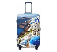 NBAGHPQ Housse de protection élastique double face avec vue sur la mer sur l'île grecque, Noir , L