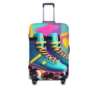 NBAGHPQ Housse de protection élastique double face pour patins à roulettes rétro colorés, Noir , S