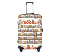 NBAGHPQ Housse de protection universelle pour valise, collection et échelle imprimée, double face, élastique, Noir , S