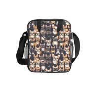 NBAGHPQ Sac à déjeuner isotherme avec imprimé « I Love French Bulldog » - Grande capacité - Pour le bureau, les voyages, les pique-niques