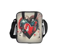 NBAGHPQ Treble Love and Music Sac à déjeuner isotherme de grande capacité pour bureau, voyage, pique-nique