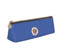 NBAGHPQ Trousse à crayons en cuir avec fermeture éclair et motif drapeau de l'État du Minnesota pour garçons et filles