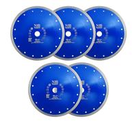 NBB Disque à tronçonner diamant premium avec hauteur de 10 mm segment turbo croisé épaisseur 1,7 mm axe 22,23 mm lame diamant coupe à sec pour porcelaine, céramique, carrelage (5,230 mm)