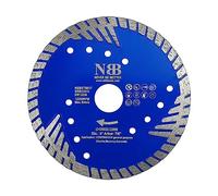NBB Disque de coupe diamant avec cutter turbo renforcé, hauteur de 8 mm, axe 22,23 mm, lame de coupe à usage général, granit, céramique, brique, béton sec humide (1,125 mm)