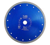 NBB Disque de coupe diamant, lame diamant avec segment turbo étroit de 10mm et épaisseur de 2,6mm, pour coupe à sec du grès cérame, céramique, carrelage, marbre, granit et pierre (1, 230mm)