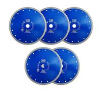 NBB Disque de coupe diamant, lame diamant avec segment turbo étroit de 10mm et épaisseur de 2,6mm, pour coupe à sec du grès cérame, céramique, carrelage, marbre, granit et pierre (5, 230mm)