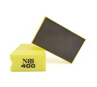 NBB éponge diamantée Tampon de ponçage et de Polissage, Bloc de ponçage diamanté avec Support en Mousse pour polir et polir Les arêtes Vives et Le Plan du Granit marbre Pierre Verre céramique (400#)
