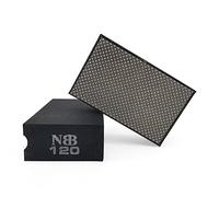 NBB éponge diamantée Tampon de ponçage et de Polissage, Bloc de ponçage diamanté avec Support en Mousse pour polir et polir Les arêtes Vives et Le Plan du Granit marbre Pierre Verre céramique (120#)