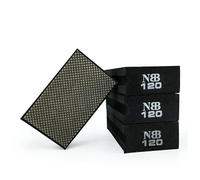NBB éponge diamantée Tampon de ponçage et de Polissage Bloc de ponçage diamanté avec Support en Mousse pour polir et polir Les arêtes Vives et Le Plan du Granit marbre Pierre Verre céramique(4,120#)