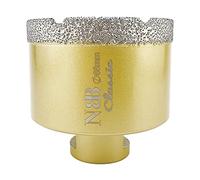 NBB forets diamant brasé avec M14, type d'or classique, pour le forage à sec ou humide de manière professionnelle sur porcelaine, céramique, carrelage, granit, marbre,pour meuleuse d'angle (1, 68mm)