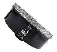 NBB forets diamant brasé sous vide avec M14, pour le forage à sec ou humide de manière professionnelle sur porcelaine dure, céramique, carrelage, granit, marbre, pour meuleuse d'angle (120mm)