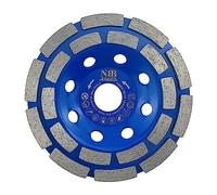 NBB Meule à coupe diamantée disque de meulage diamanté couteau de meulage Diamant lames à double rangée meulage usage général à sec sur granit marbre carreaux de céramique béton ciment (1,125 mm)