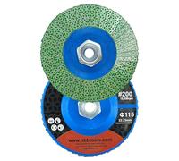 NBB Roue à lames diamantées disque meule diamant lame coupe de meulage ponçage polissage pour céramique, grès, porcelaine, pierre, granit, carrelage M14 bride pour meuleuse d'angle (115 mm 200#)