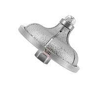 NBB Roue profilée diamantée fraise foret toupie diamant Meule de profil diamant avec capot en fer, profiler carreaux porcelaine céramique granit marbre pierre pour meuleuse d'angle (Ogée F40)