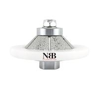 NBB Roue profilée diamantée, fraise foret toupie diamant, Roue de profil diamant, mèche pour profiler carreaux porcelaine céramique granit marbre pierre, pour meuleuse d'angle (Bevel E15)