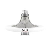 NBB Roue profilée diamantée, fraise foret toupie diamant, Roue de profil diamant, mèche pour profiler carreaux porcelaine céramique granit marbre pierre, pour meuleuse d'angle (Half-Bullnose B30)