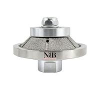 NBB Roue profilée diamantée, fraise foret toupie diamant, Roue de profil diamant, mèche pour profiler carreaux porcelaine céramique granit marbre pierre, pour meuleuse d'angle(Bevel E10)