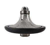 NBB Roue profilée diamantée, fraise foret toupie diamant, Roue de profil diamant, mèche pour profiler carreaux porcelaine céramique granit marbre pierre, pour meuleuse d'angle (Half-Bullnose, B30)
